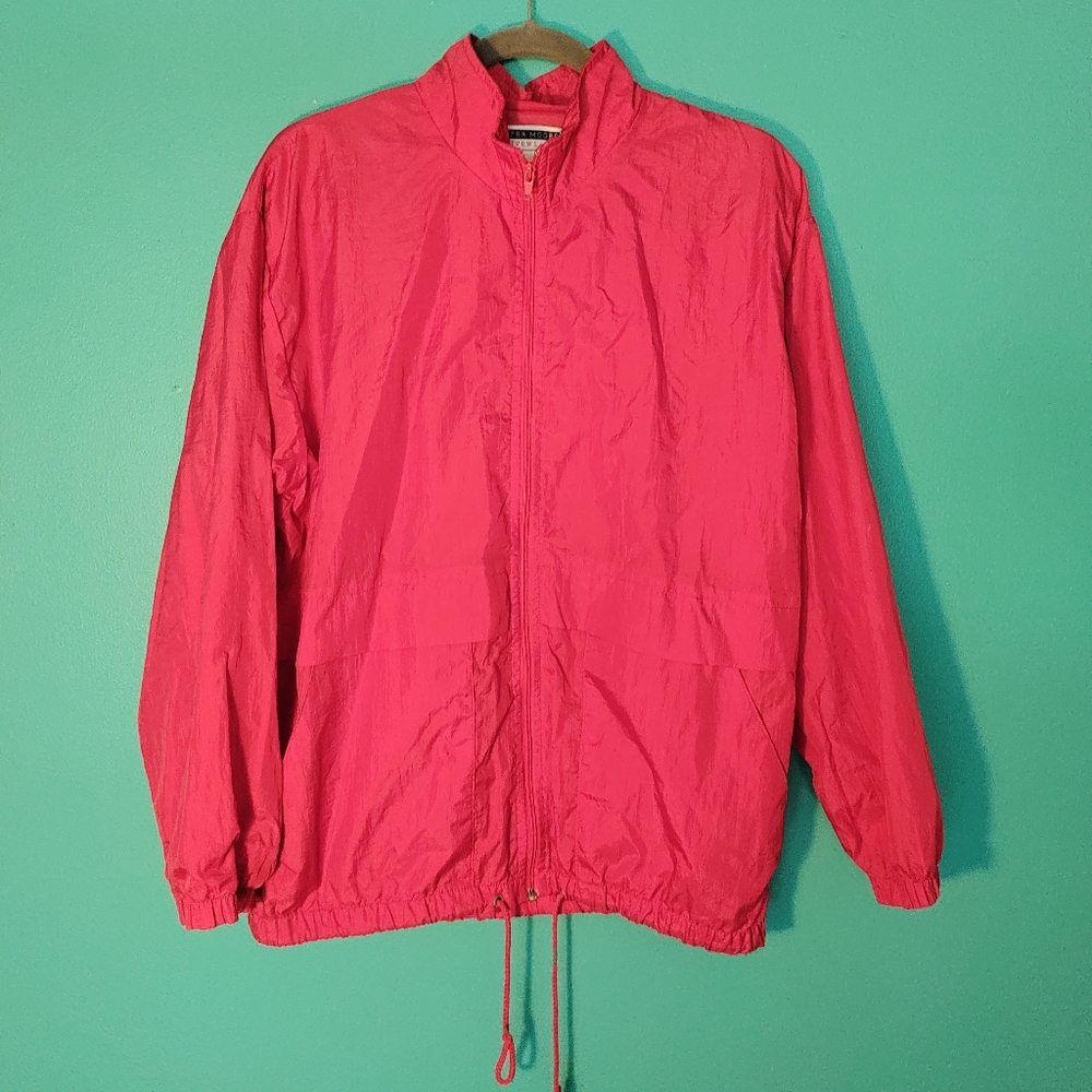 Red Windbreaker Jacket